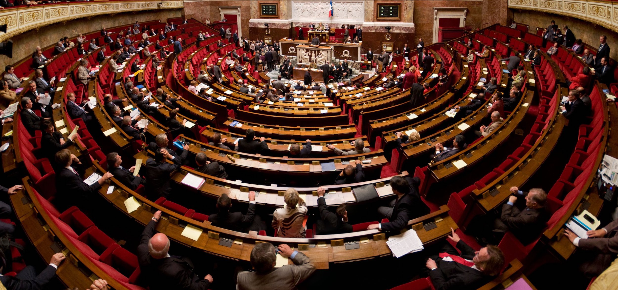 Panorama de lhmicyle de lassemble nationale